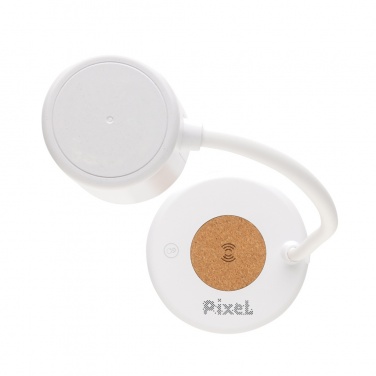 Logo trade mainoslahjat tuotekuva: Zenara RCS 15W langaton pöytälamppu kierrätysmuovia/korkkia