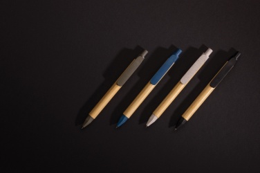 Logo trade mainoslahjat ja liikelahjat kuva: Kirjoita vastuullisesti -kynä kierrätyspaperirungolla