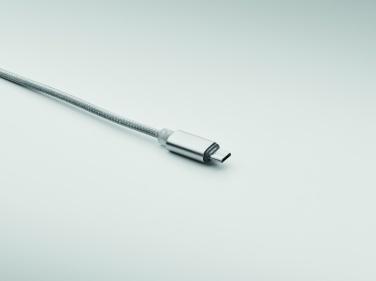 Logo trade mainostuote kuva: 2 in 1 pitkä latauskaapeli