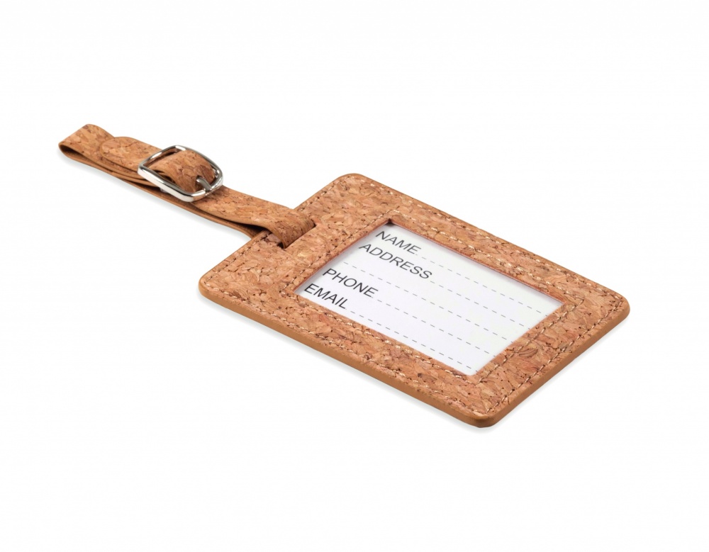 Logo trade mainoslahjat ja liikelahjat kuva: Cork luggage tag