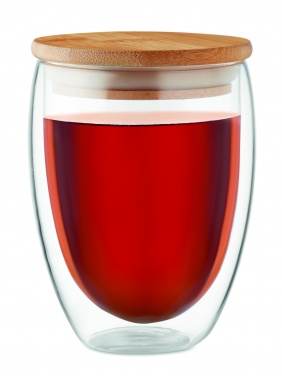 Logo trade liikelahjat tuotekuva: Bambu borosilikaattilasi 350 ml Cologne