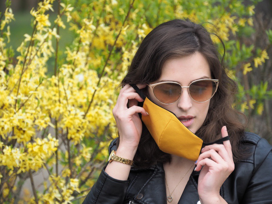 Logotrade liikelahjat mainoslahjat tuotekuva: VENUS PRO puuvillamaski HEPA-suodatintaskulla 1378165