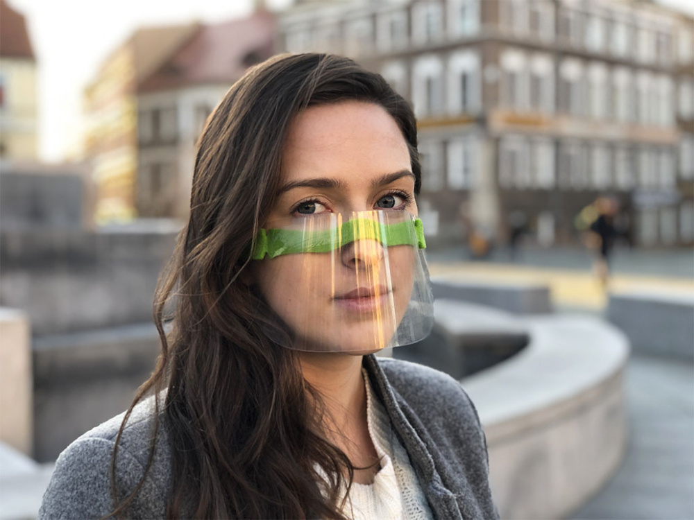 Logo trade mainoslahja ja liikelahja tuotekuva: HESTIA kasvosuoja - läpinäkyvä maski suulle ja nenälle 1452162