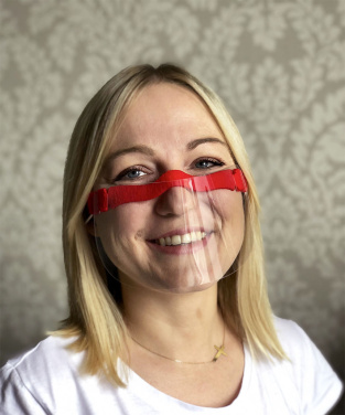 Logotrade liikelahja tuotekuva: HESTIA kasvosuoja - läpinäkyvä maski suulle ja nenälle 1452162