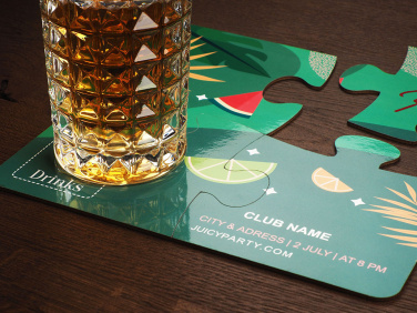 Logo trade mainoslahjat tuotekuva: 4 PUZZLE-lasialustan sarja 1835117