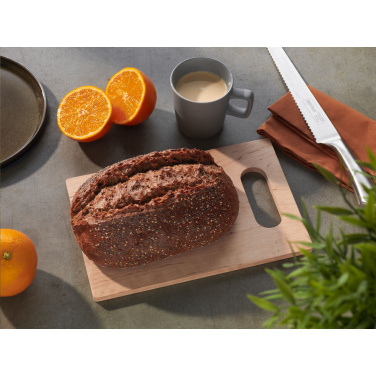 Logo trade liikelahjat tuotekuva: Leppäpuun leikkuulauta avoin ote