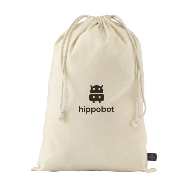 Logotrade mainoslahjat kuva: Lahjapussi Natural GRS kierrätettyä puuvillaa (150 g/m²) L