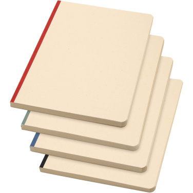 Logo trade liikelahja mainoslahja tuotekuva: Liliana A5-kokoinen sokeriruo'osta ja RPET:stä valmistettu pehmeäkantinen muistikirja