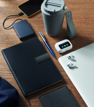 Logo trade liikelahjat tuotekuva: A5 muistikirja pehmeä PU