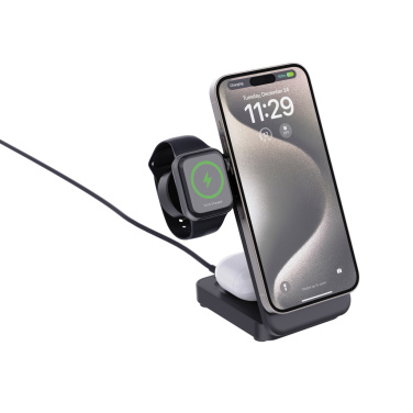 Logotrade mainoslahja tuotekuva: Urban Vitamin Arcadia RCS rplast 15W 3in1 magn. laturi