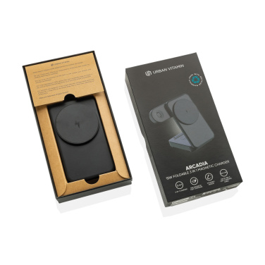 Logotrade mainoslahja ja liikelahja kuva: Urban Vitamin Arcadia RCS rplast 15W 3in1 magn. laturi