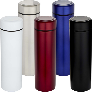 Logo trade liikelahja mainoslahja tuotekuva: Taylor 450 ml:n tuplaseinäinen, ruostumattomasta teräksestä valmistettu termospullo teesuodattimella