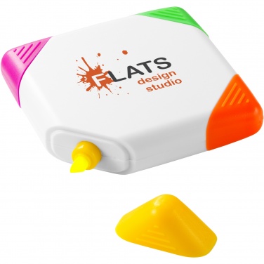 Logotrade firminės dovanos nuotrauka: Trafalgaro kvadrato formos 4 spalvų paryškintuvas