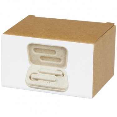 Logotrade dovana nuotrauka: Nantai kviečių šiaudų True Wireless ausinės