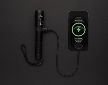 Logotrade verslo dovanos nuotrauka: Gear X USB pakartotinai įkraunamas žibintuvėlis