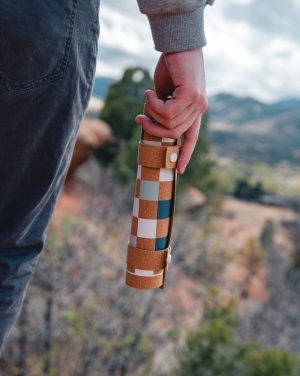 Logotrade firminės dovanos nuotrauka: Britton kamštienos sulankstomas nardai ir šaškių žaidimų rinkinys