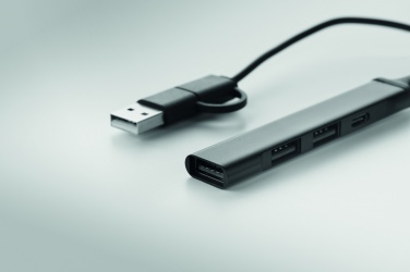 Logotrade dovana nuotrauka: USB 4 prievadų šakotuvas 19 cm