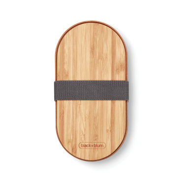 Logotrade reklaminiai produktai nuotrauka: „Black+Blum“ nerūdijančio plieno dviguba bento dėžutė