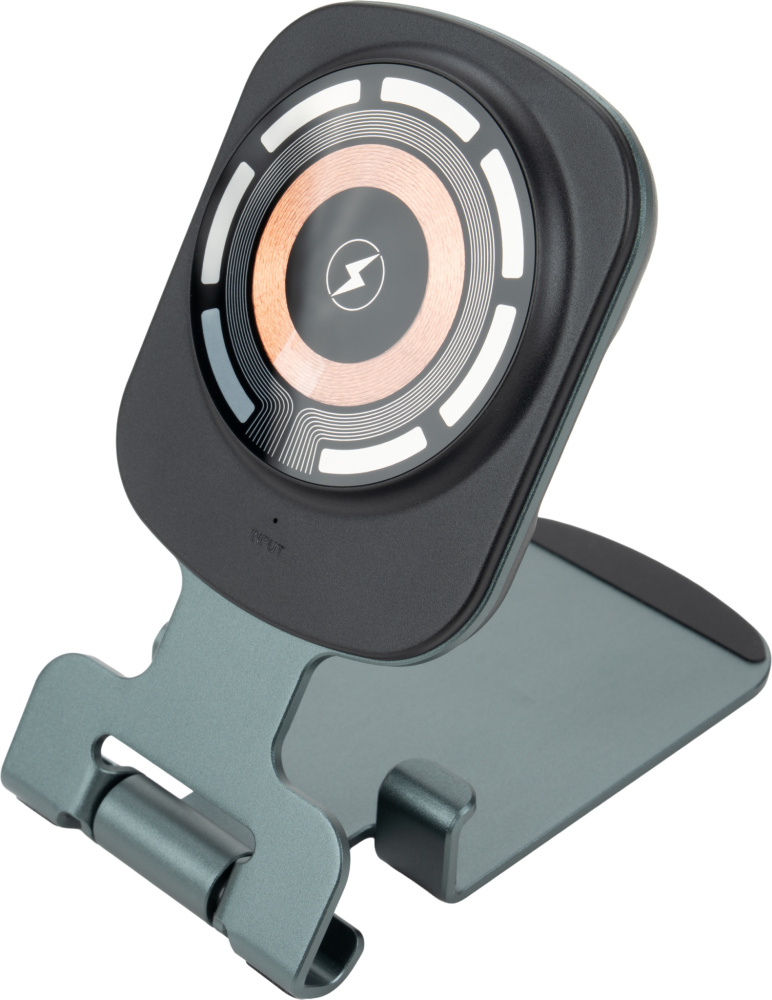 Logotrade reklaminiai produktai nuotrauka: Telefono laikiklis su belaidžiu įkrovikliu