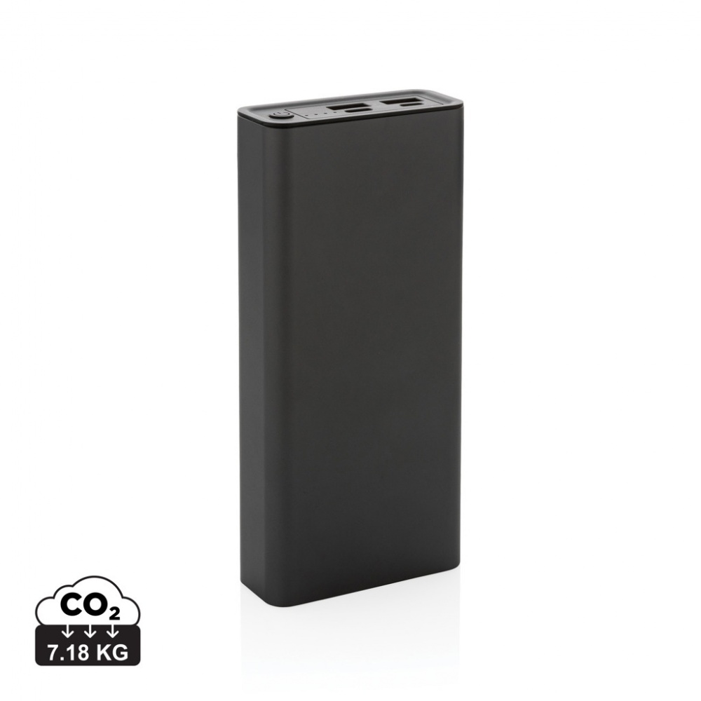 Logotrade korporatīvās dāvanas foto: Terra RCS pārstrādāta 20 W alumīnija jauda 20 000 mAh