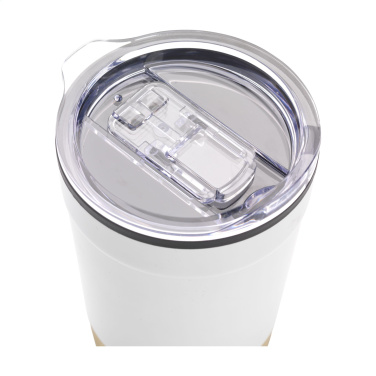 Logotrade Ideja dāvanas foto: Kobe Bamboo RCS Recycled Steel 350 ml kafijas tasīte