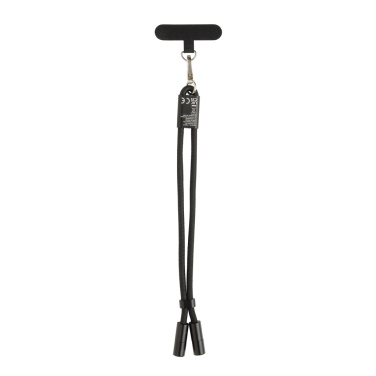 Logotrade biznesa dāvanas foto: LoopAmp RCS RPET regulējama telefona siksniņa ar 60 W kabeli