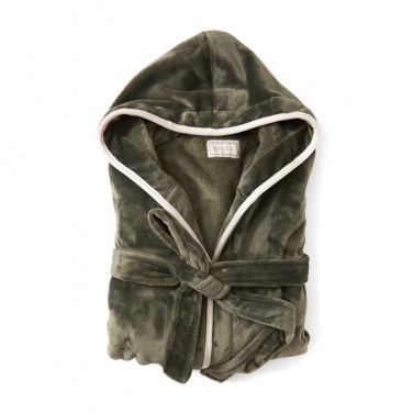 Лого трейд pекламные cувениры фото: Роскошный плюшевый халат VINGA Louis RPET размер L-XL