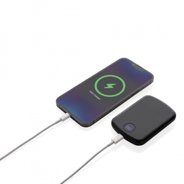 Лого трейд pекламные cувениры фото: Магнитный внешний аккумулятор MagBoost RCS из переработанного пластика емкостью 5000 мАч