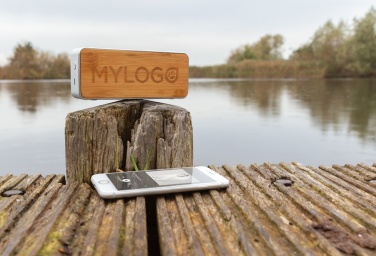 Логотрейд pекламные подарки картинка: Беспроводной динамик Nevada Bamboo 3 Вт