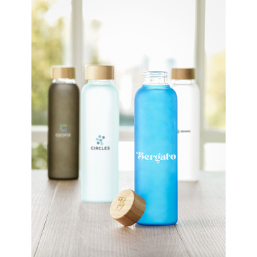 Логотрейд pекламные cувениры картинка: Бутылка Frosty Glass 550 мл питьевая бутылка