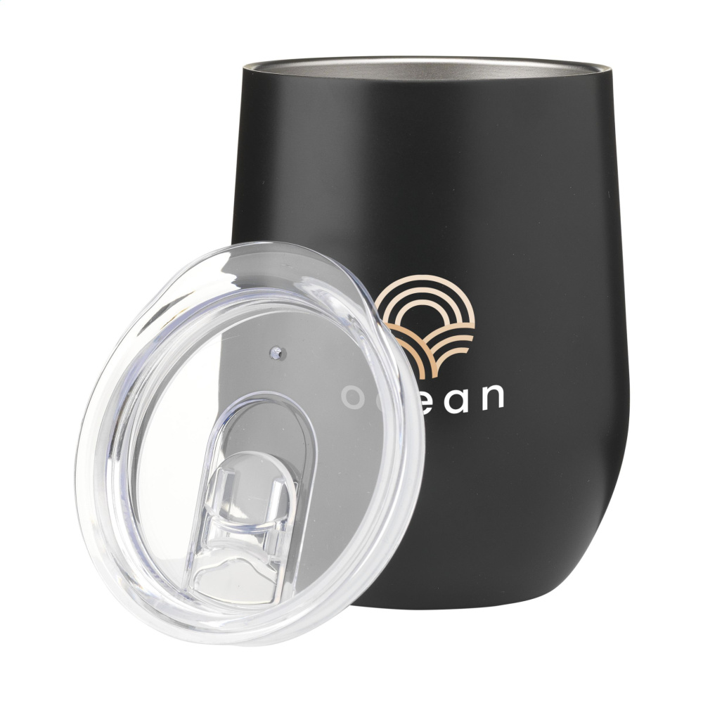 Лого трейд pекламные cувениры фото: Термокружка Huevo RCS из переработанной стали объемом 350 мл