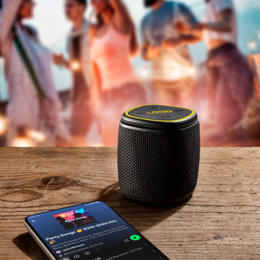 Лого трейд бизнес-подарки фото: Bluetooth-динамик HERMON Schwarzwolf