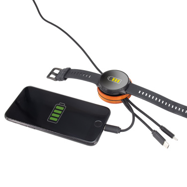 Логотрейд pекламные продукты картинка: Большой кабель 4в1 с подсвечиваемым логотипом - i5w