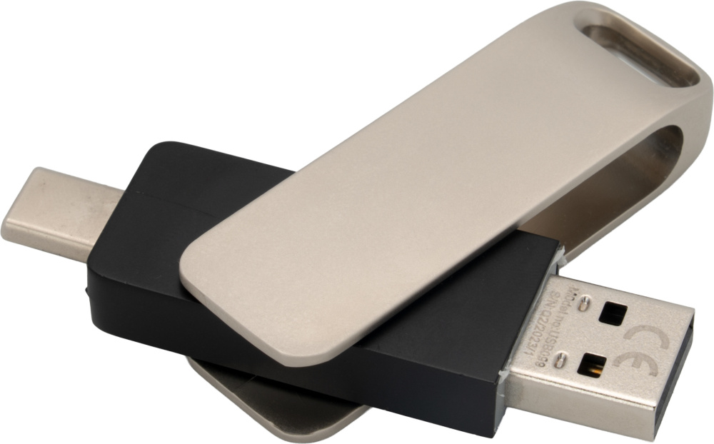 Логотрейд pекламные cувениры картинка: Металлическая USB-флешка