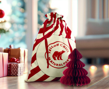 Лого трейд pекламные cувениры фото: Large Santa cotton bag