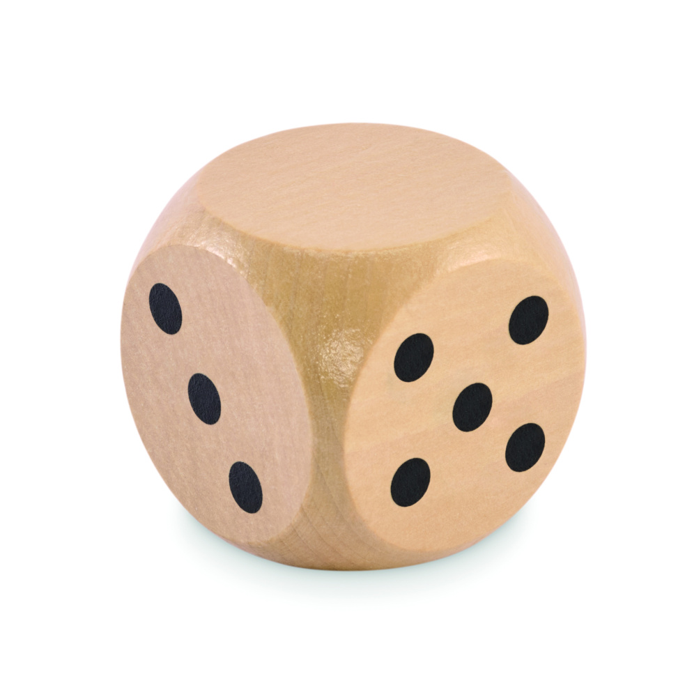 Лого трейд бизнес-подарки фото: Schima wooden dice 5cm dia