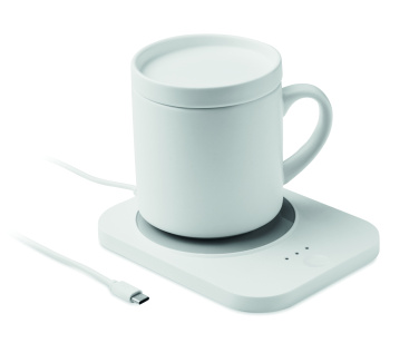 Логотрейд pекламные cувениры картинка: Wireless charger mug warmer set