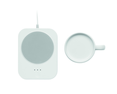 Лого трейд pекламные cувениры фото: Wireless charger mug warmer set