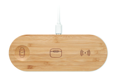 Логотрейд pекламные подарки картинка: 3 in 1 15W wireless charger