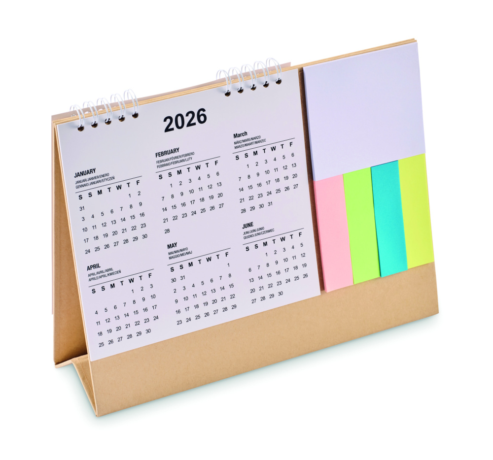 Лого трейд pекламные cувениры фото: Desk calendar with memo pad