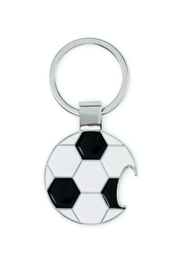 Лого трейд pекламные cувениры фото: Football keyring with opener
