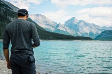 Logotrade presentreklam bild: Lightboom 5W högtalare m. clips i RCS certifierad plast