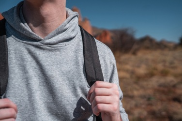 Logotrade profilreklam bild: Swiss Peak AWARE™ 15.6" laptopryggsäck med enkel åtkomst