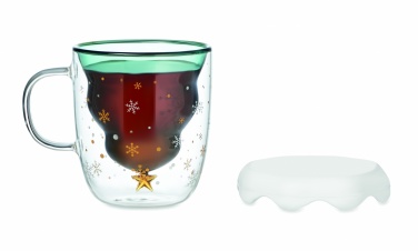 Logotrade reklamprodukter bild: Dubbelväggig mugg av borosilika