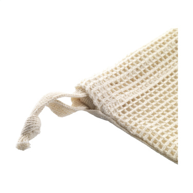 Logotrade kampanjprodukter bild: Natura Organic GOTS Mesh Bag (120 g/m²) fruktpåse