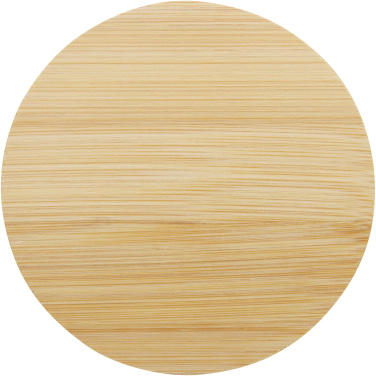 Logotrade profilprodukter bild: Lenora 250 ml glasmugg med bambulock