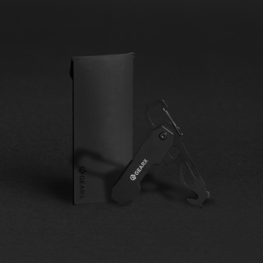 Logotrade profilprodukter bild: Gear X hopfällbart EDC-verktyg med karbinhake