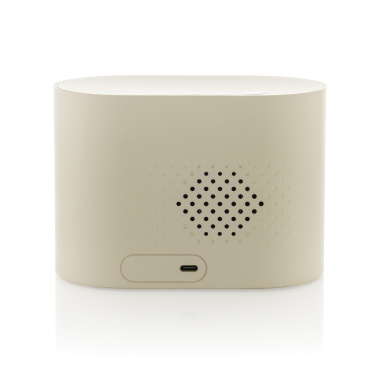 Logotrade reklamprodukter bild: LumaRise RCS väckarklocka med vitt brus tillverkad av  plast